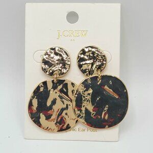 J Crew Factory Hammered Statement Earrings NWT!  NEW!